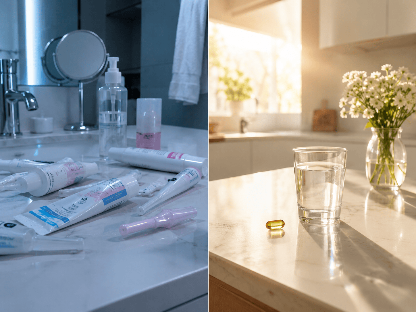 Creme temporanee vs soluzione dall'interno